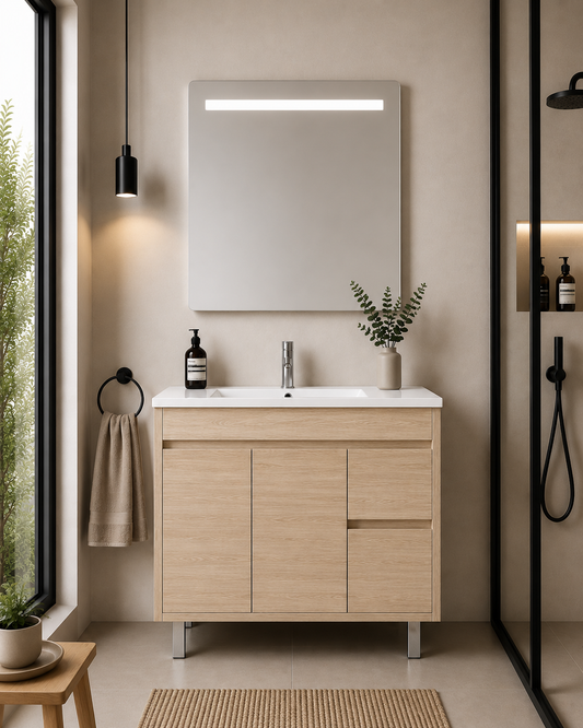 Badrumsmöbel ISQUIA med handfat