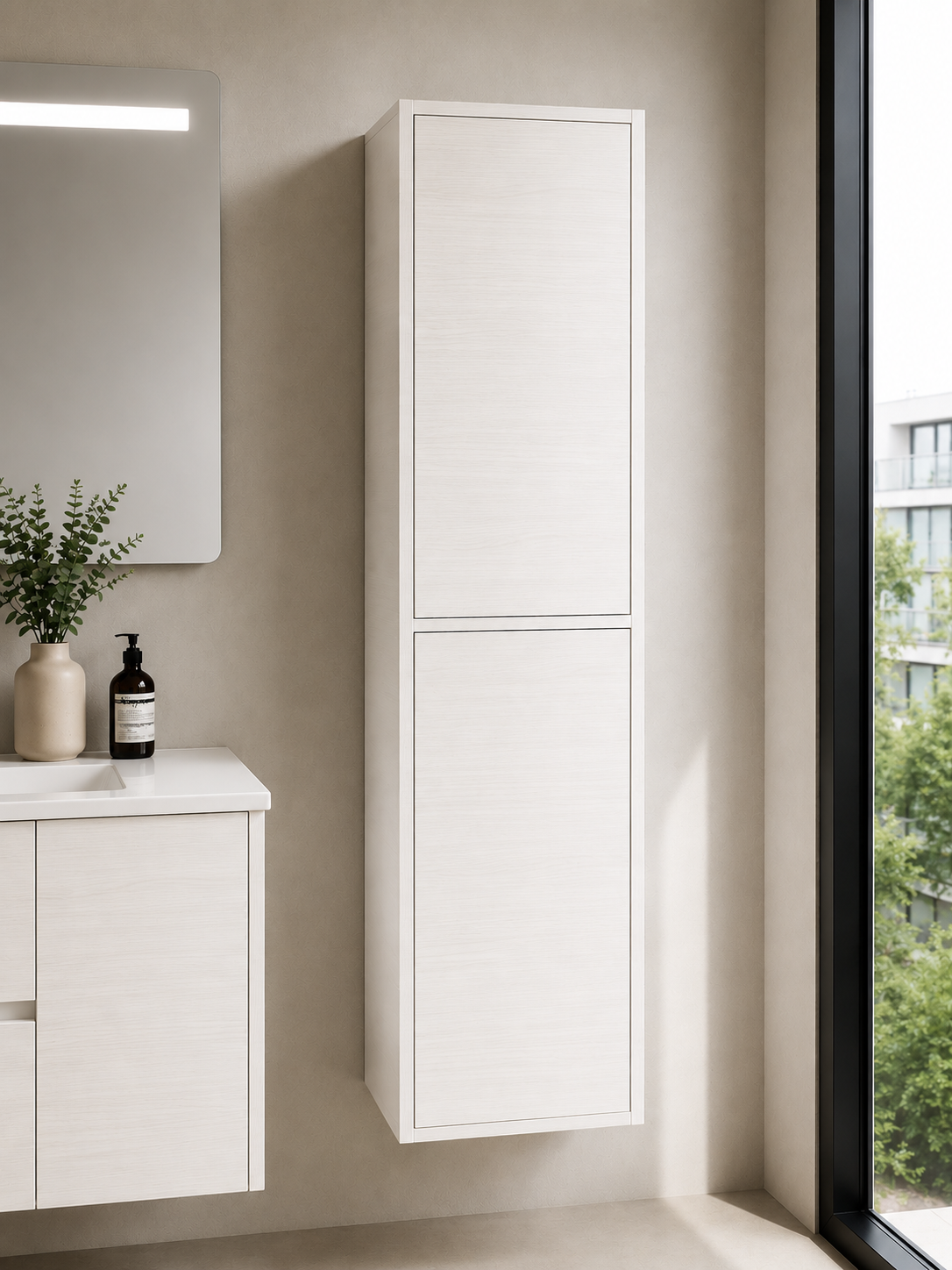 Badrumsskap FLORENCIA med två dörrar 140 cm