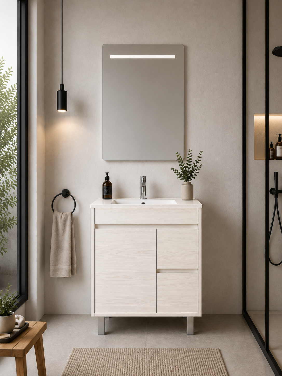 Badrumsmöbel ISQUIA med handfat