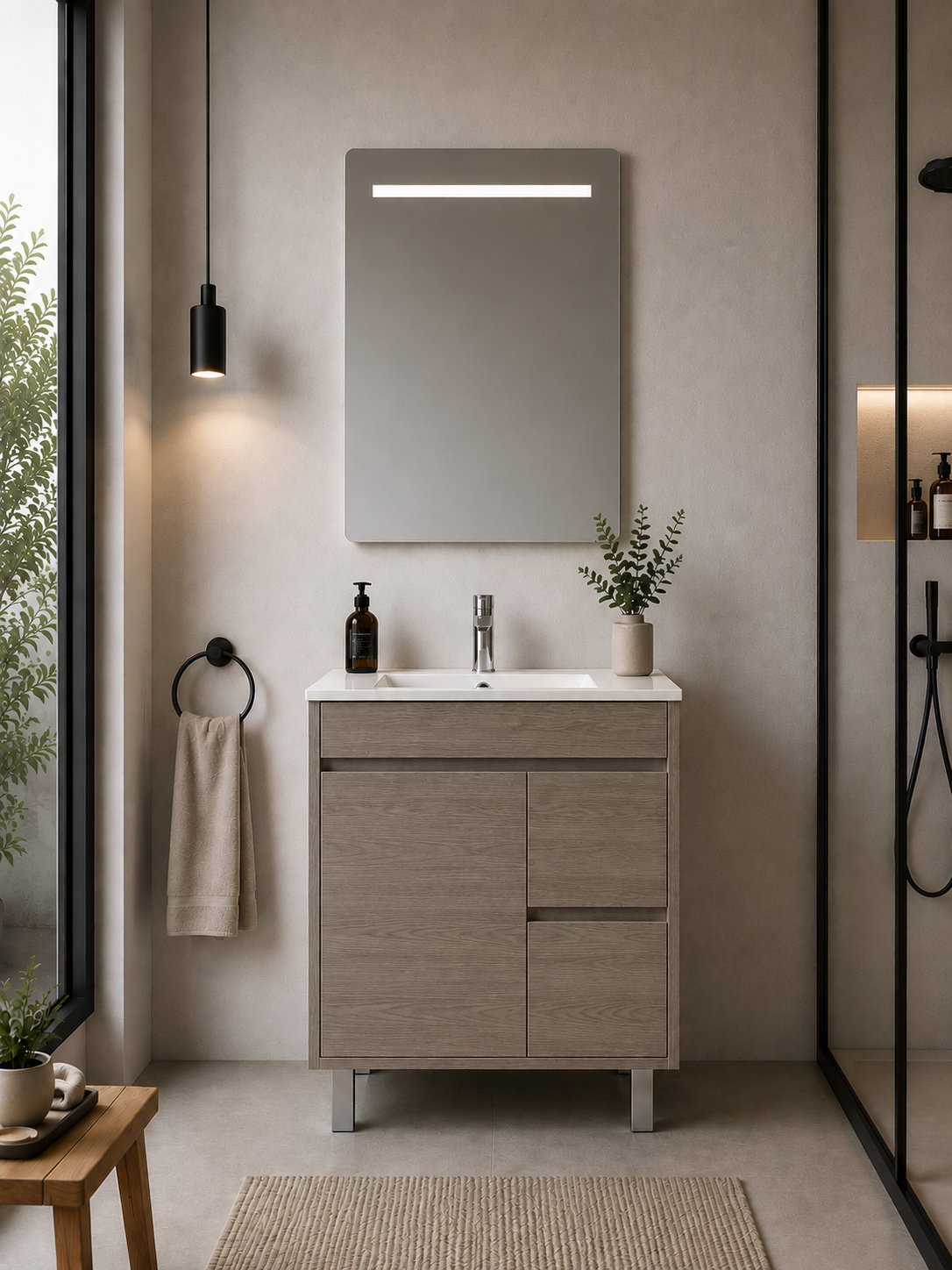 Badrumsmöbel ISQUIA med handfat