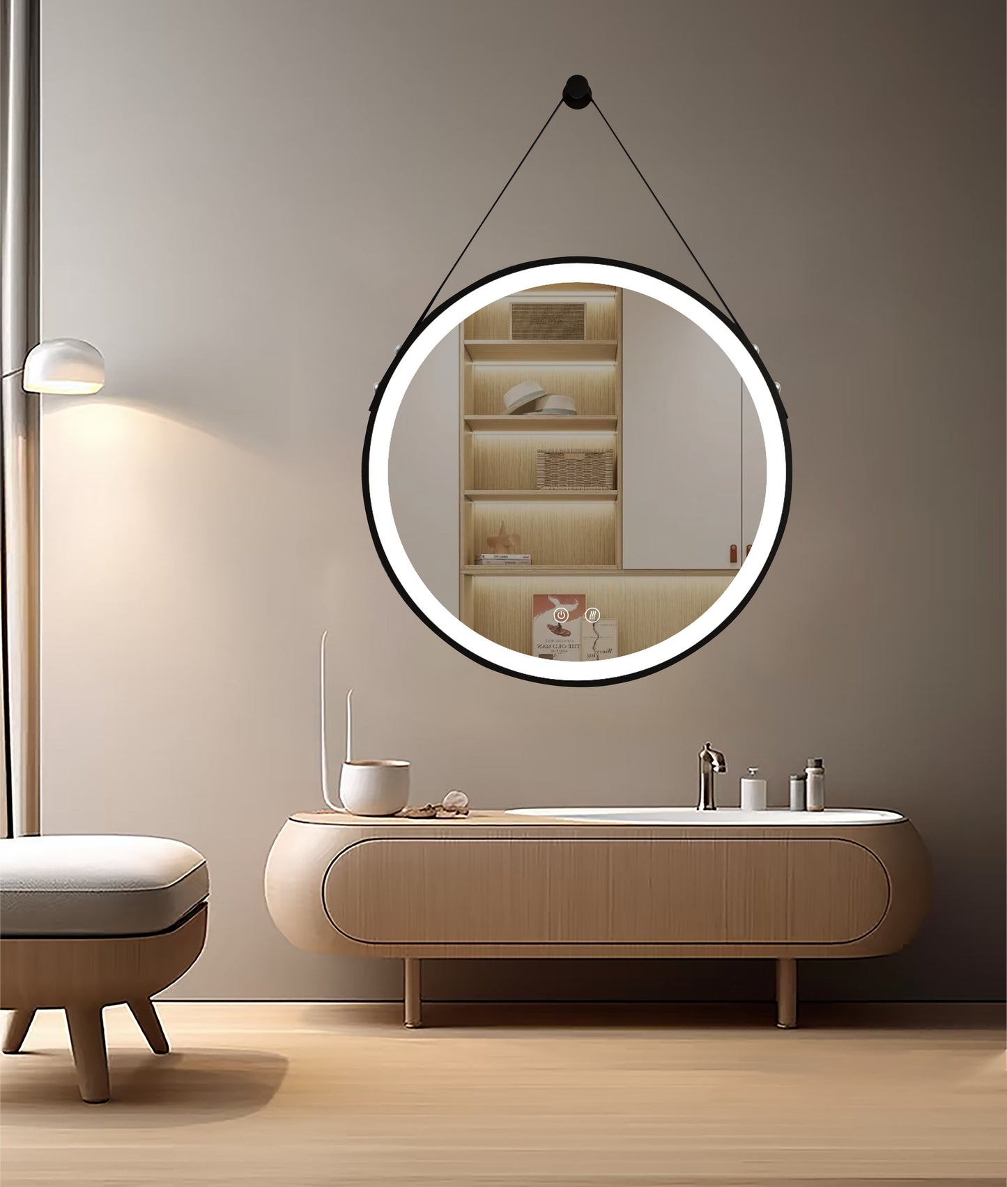 LED-spegel Olympus Black