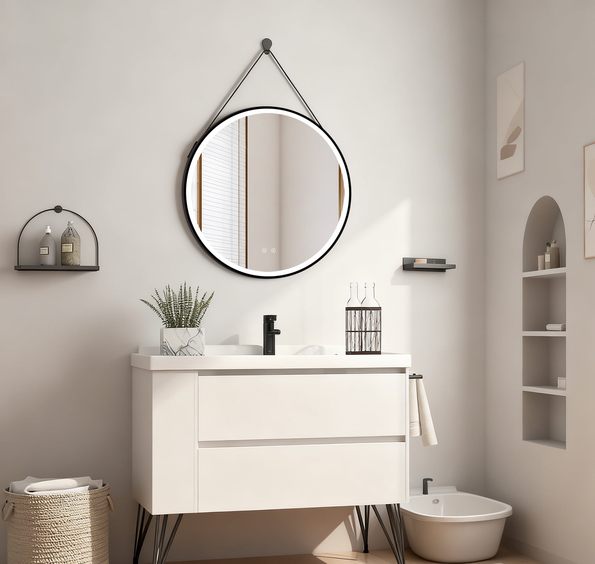 LED-spegel Olympus Gold