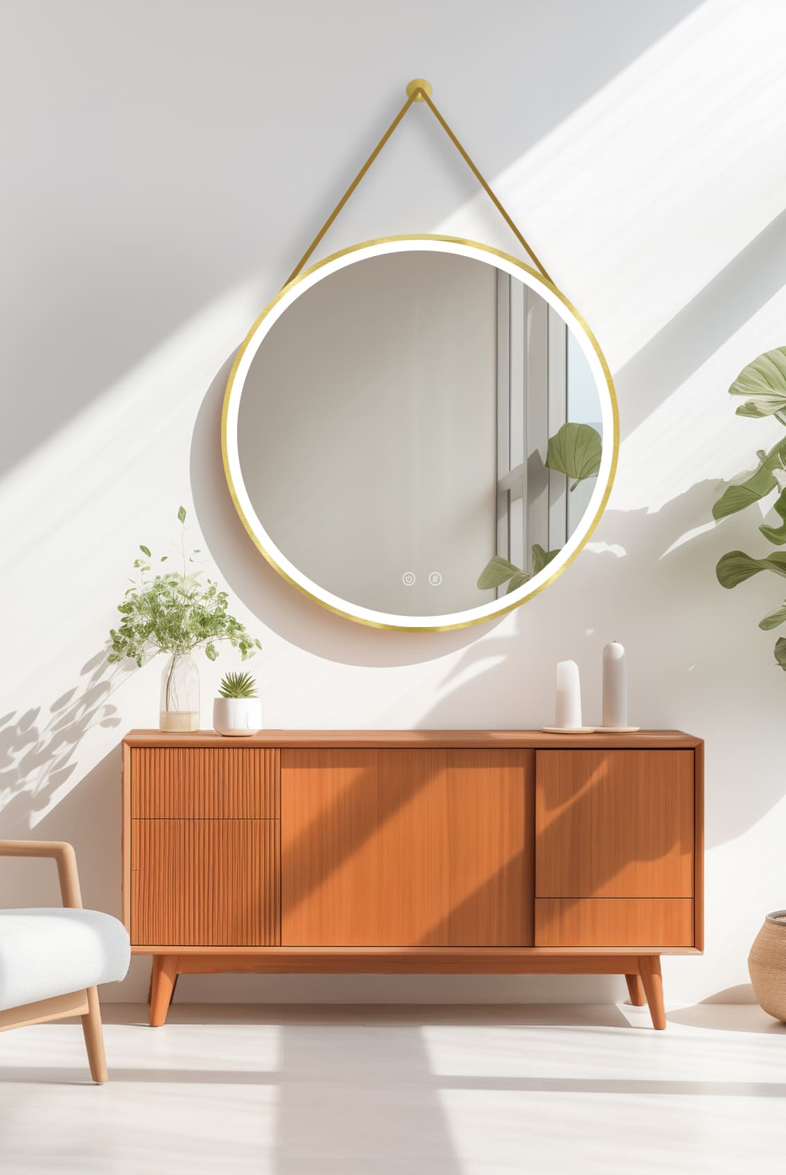 LED-spegel Olympus Gold