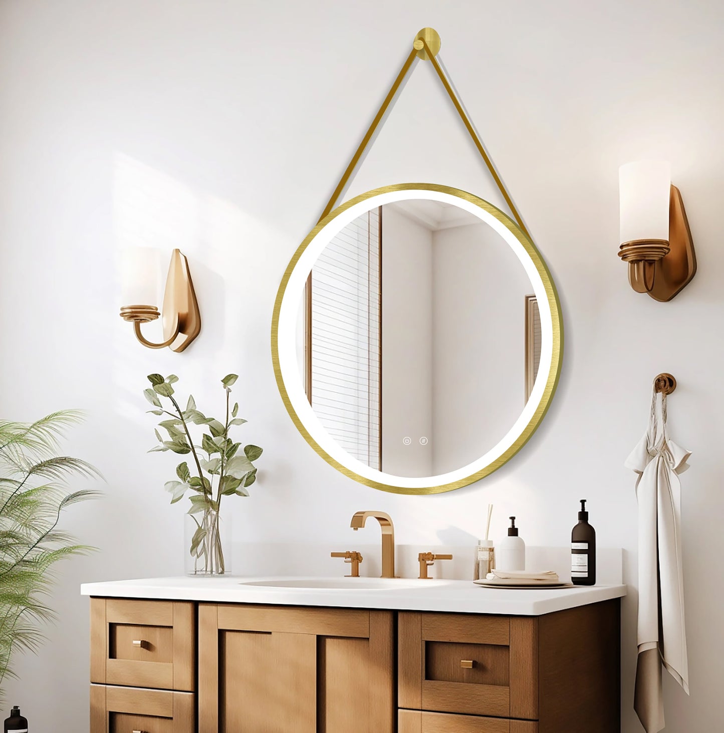 LED-spegel Olympus Gold