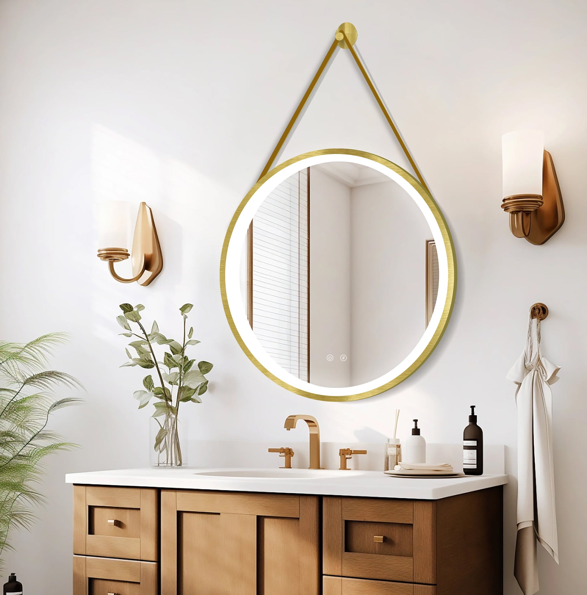 LED-spegel Olympus Gold